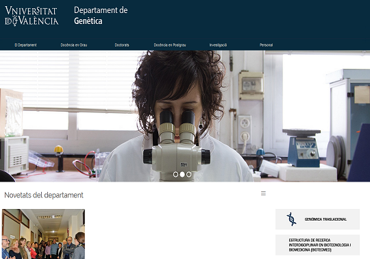Nova web del Departament